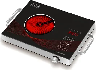 Produktbild von Induktionsherd mit Gummifüßen, max. 650°C, 36CM, 3500W, Verbrühschutzgriff