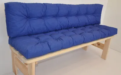 Produktbild von Premium Kissen / Polster für Gartenbank / Bankkissen 150 cm Colore blu marino (dunkelblau)