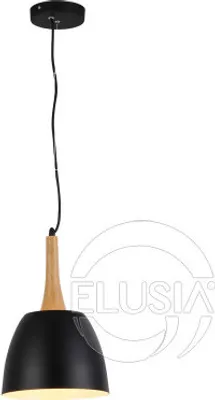 Immagine prodotto di Lampada da soffitto Prato Modern metallo, legno nero Azzardo AZ1332