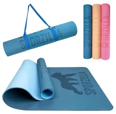 Image de Tapis de fitness XL, 80 cm, 8 mm d'épaisseur, antidérapant, idéal pour le yoga