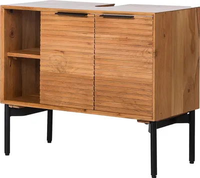 Produktbild von home24 Massiver Waschbeckenunterschrank - Akazie Massiv