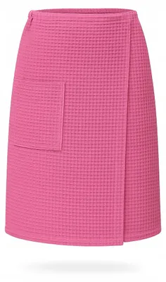 Produktbild von VitalHome Saunakilt Waffel mit Tasche Klettverschluss Rosa