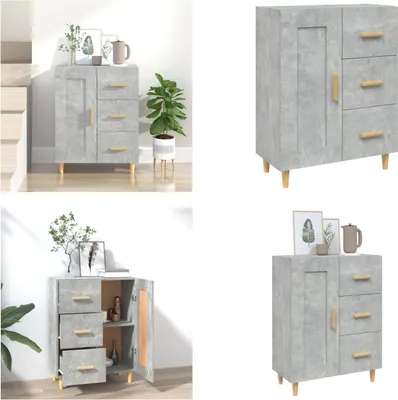 Obrázok produktu pre vidaXL Príborník betón sivý 69,5x34x90 cm materiál na báze dreva - Príborník - Príborníky - Skriňa - Úložná skriňa