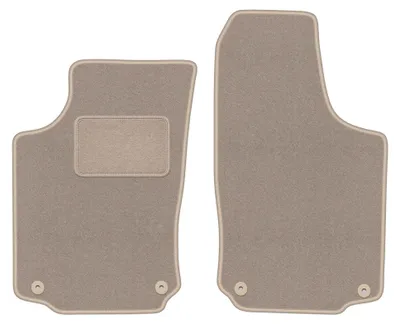 Obrázok produktu pre Predné velúrové koberce pre: Opel Corsa C 2000-2006 (hatchback) – 2 ks, béžové, na mieru – Wielganizator LUX
