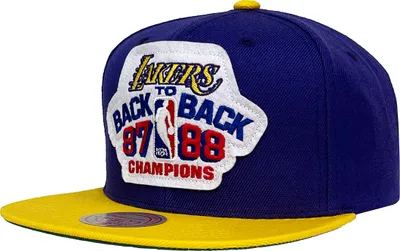 Produktbild von Mitchell & Ness Snapback NBA 87/88 Back To Back Champs Los Angeles Lakers lila/gelb