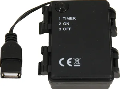 Produktbild von Krippenzubehör Batteriebox f. 3x AA, ON/OFF/TIMER/USB-Anschluss