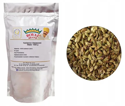 Immagine prodotto di Cardamomo intero, 1 kg di semi, confezione grande