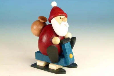 Produktbild von Weihnachtsmann auf Schneemobil (10,5cm) von Ullrich Kunsthandwerk
