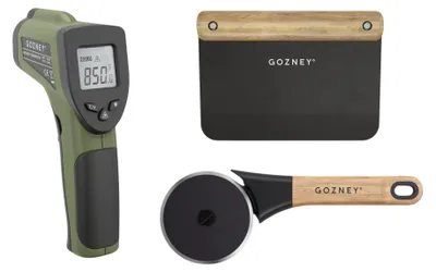 Produktbild von Gozney Zubehörpaket 2 mit Thermometer, Pizzaschneider und Teigschneider