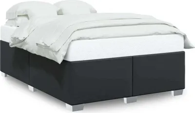 Produktbild von Maison Exclusive - Bettgestell Schwarz 140x190 cm Kunstleder