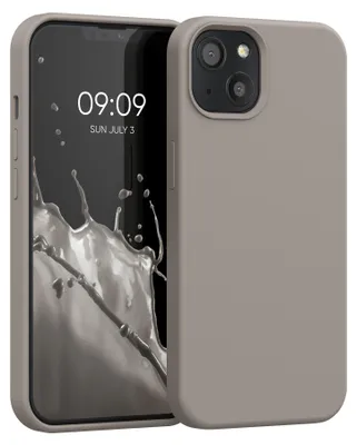 Produktbild von kwmobile Handyhülle für iPhone 13 Hülle, für iPhone 13 Case - Hülle Silikon - kabelloses Laden - Taupe