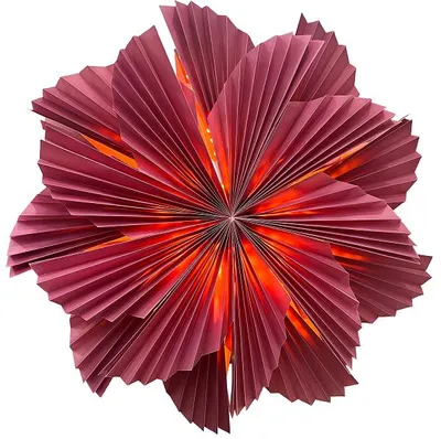 Only Natural – Papier-Lampenschirm – Rot – 60 cm – Ansicht 2