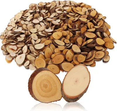 Produktbild von com-four® 300g Streudeko aus Holz - Zubehör für DIY-Projekte - helle und dunkle Naturholzchips zum Basteln - ganzjährige Tischdeko für Hochzeit, Party, Geburtstag
