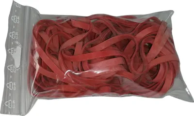 Produktbild von 100 g Gummiringe rot 120mm Ø 1,2 x 5 mm breit