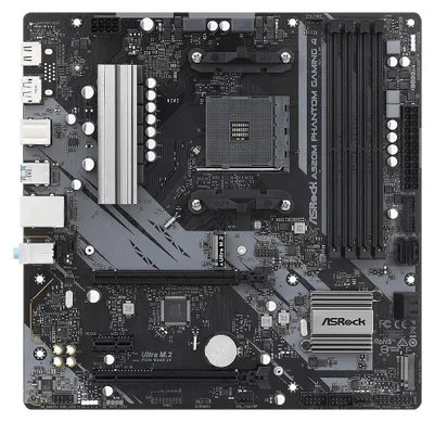 Produktbild von Asrock A520M Phantom Gaming 4, AMD, Sockel AM4, AMD Ryzen™ 3, AMD Ryzen™ 5, DDR4-SDRAM, 128 GB, DIMM