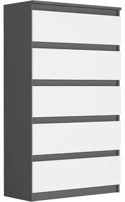 Obrázek produktu pro Komoda 70 cm 5 zásuvek skříňka FRAMIRE R-5 antracit mix
