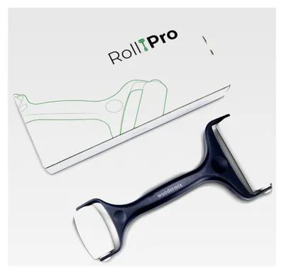 Produktbild von RollPro® Teigroller - Teigrolle mit 2 Walzen - Antihaft Nudelholz für müheloses Ausrollen von Teigen - Fondant Roller - Pizzaroller - Spülmaschinenfest - Backzubehör