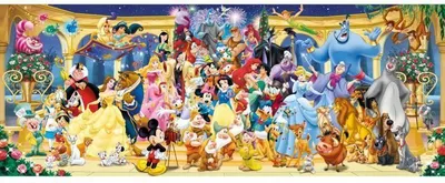Produktbild von Puzzle, 1000 Teile, Disney Fotogruppe Panorama, Erwachsene und Kinder ab 14 Jahren, Ravensburger 12000444