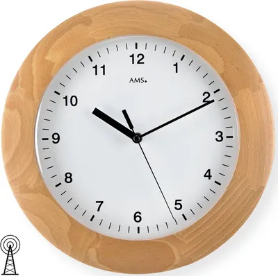 Produktbild von AMS Funk-Wanduhr, Funkwerk, D31x5cm, 5904/18