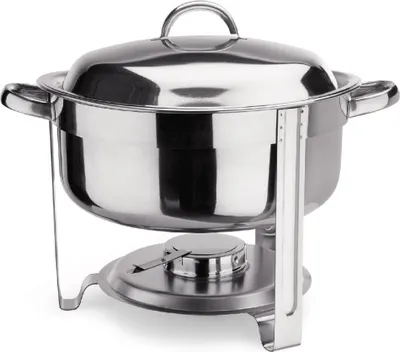 Produktbild von Suppen Chafing Dish Ø 33 cm mit Brennpastenbehälter und rundem Speiseeinsatz