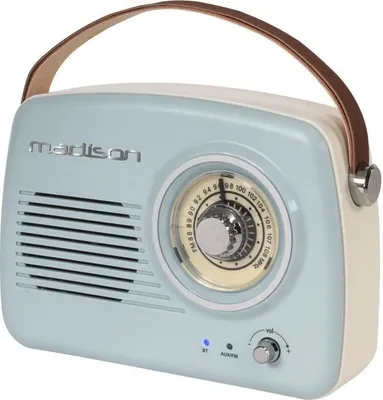 Zdjęcie produktu dla przenośne radio nostalgiczne MADISON ''FREESOUND-VR30'' Bluetooth, radio FM, akumulator