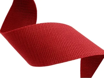Obrázek produktu pro Popruh polypropylenový 10 mm červený, galanterie, metráž / 1 m
