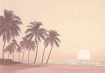 Produktbild von Fototapete Strand und Meer - Tapete Wohnzimmer - 250x175 cm - inklusive kleister - Vlies Tapete - Vliestapete - Wohnzimmer - Schlafzimmer - Küche - Modern - Wandtapete