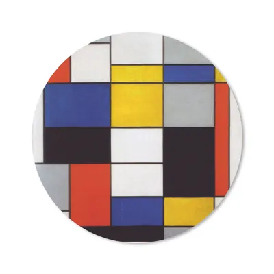 Produktbild von MuchoWow® Mauspad Mousepad Komposition A - Piet Mondrian 30x30 cm - Mousepads - Maus Mat - Pad - Mausunterlage - Tischunterlage - Schreibtischmatten