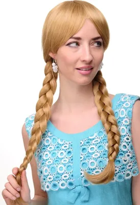 Produktbild von WIG ME UP Perücke Zöpfe Schulmädchen Goldblond Modell: 3446