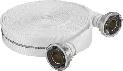 Produktbild von Feldtmann Bau- und Industrieschlauch B / 75 weiß, mit Kupplungen, 20 m