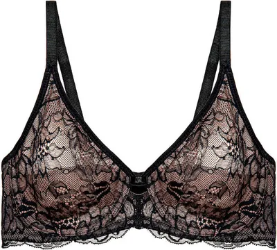 Zdjęcie produktu dla Triumph Amourette Charm, Czarny, Fiszbina, Wzór, Damski, Zapięcie z tyłu, F