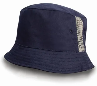 Produktbild von Result Headwear RC045X | Washed Baumwolle Bucket Hat / Kappe / Mütze / Hut - Farbe: Navy - Größe: One Size