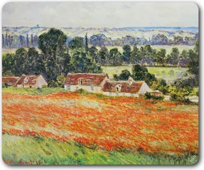 Produktbild von Claude Monet Mauspad - Mohnblumenfeld Bei Giverny, 1885 (19 x 23 cm)