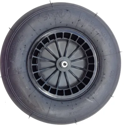 Immagine prodotto di RUOTA DI SOSTITUZIONE FORTE | ruota carriola da giardino carriola da costruzione carriola a spinta | nero