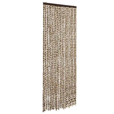 Obrázek produktu pro vidaXL Záclona Fly béžová a hnědá 90x200 cm žinylka