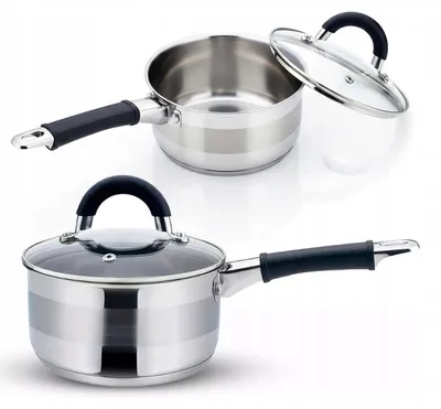 Zdjęcie produktu dla Rondel z pokrywką 18 cm 2,1l stal nierdzewna silikon indukcja
