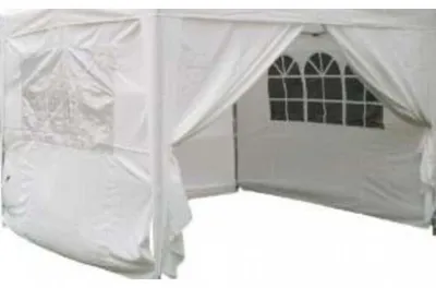 Immagine prodotto di Set Pareti Laterali Gazebo Professional 3x4,5 m in Poliestere Bianco