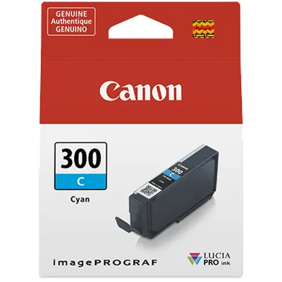 Produktbild von Canon PFI-300C Tintenpatrone - Original Cyan für Tintenstrahldrucker