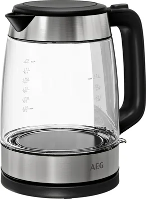 Produktbild von AEG GK4-1-4GB DELI 4 Wasserkocher 1,7 Liter 2200W Glas LED-Beleuchtung