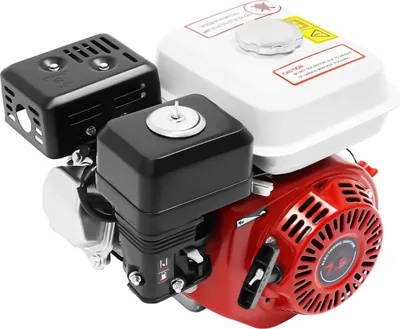 Obrázek produktu pro Benzínový motor 212 cm³, 7,5 k – čtyřtaktní, vzduchem chlazený – výkon 3000 W – tranzistorové zapalování – kliková hřídel 20 mm – nádrž 3 l – červený