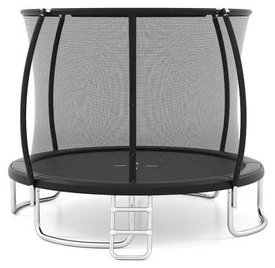 Produktbild von Gartentrampolin mit Sicherheitsnetz & Leiter Ø 305cm Schwarz