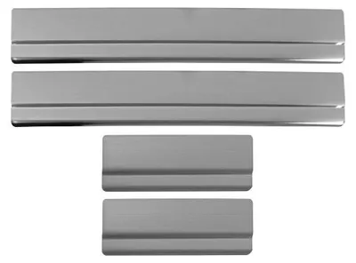 Produktbild von OMAC Einstiegsleiste Einstiegsleisten 2604091N Vorne und Hinten für FORD FUSION (JU) 490mm 80mm 30mm Edelstahl