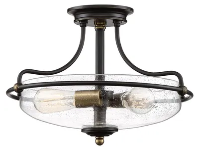 Image de Griffin plafonnier bronze Quoizel QZ-GRIFFIN-SFS-C-PNAB