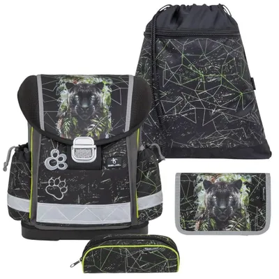 Produktbild von Belmil Schulranzen Set schwarzer Panther Jungen 1.Klasse Grundschule Classy