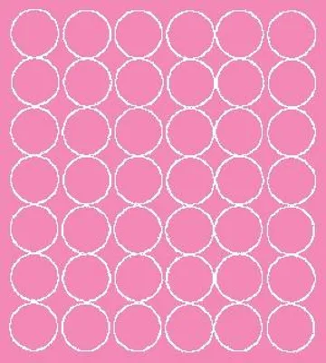Immagine prodotto di Adesivi rotondi, diametro 3 cm, a pois, 42 pezzi, rosa lucido