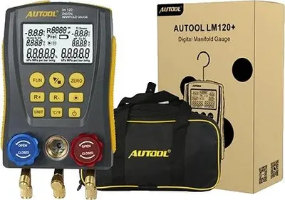 Zdjęcie produktu dla Cyfrowy manometr, łączność Bluetooth, tester ciśnienia i podciśnienia, LM120 1