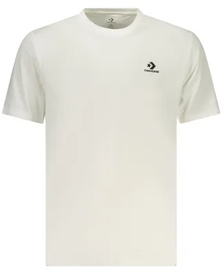 Produktbild von Herren Kurzarm T-Shirt Weiß mit Rundhalsausschnitt und Stickerei