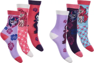 Immagine prodotto di Calze My Little Pony Twilight Sparkle, Pinkie Pie e Rarity, elastico in vita, per bambina, taglia 23/26, moda per bambini