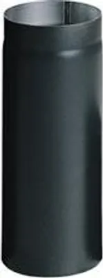 Image de Tube droit noir L-500 DN130 Raccordement à une chaudière à combustible solide