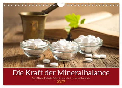 Produktbild von Die Kraft der Mineralbalance (Wandkalender 2027 DIN A4 quer), CALVENDO Monatskalender